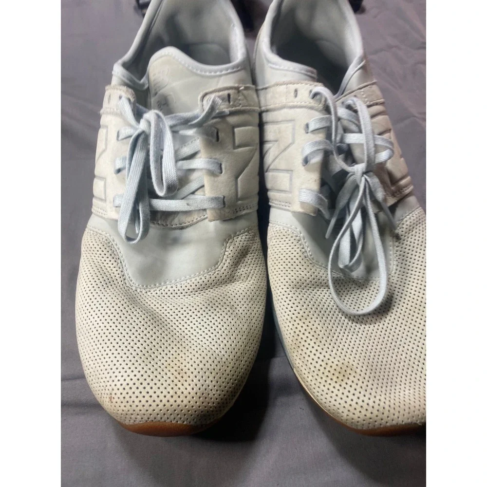 New Balance 247 MRL247LP Men's Size 13 Gray Leather REVlite Lifestyle Sneakers